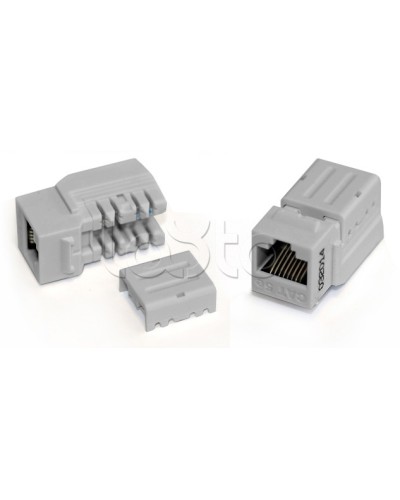 Вставка Keystone Jack RJ-45(8P8C), категория 6A, 110 IDC синяя Hyperline (KJNE-8P8C-C6A-90-BL) в Ижевске Модули Keystone Pintop.ru