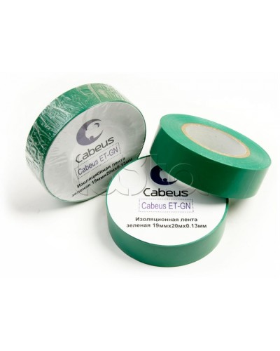 Лента изоляционная (зеленая) Cabeus ET-GN в Ижевске Аксессуары для кабель-канала Pintop.ru