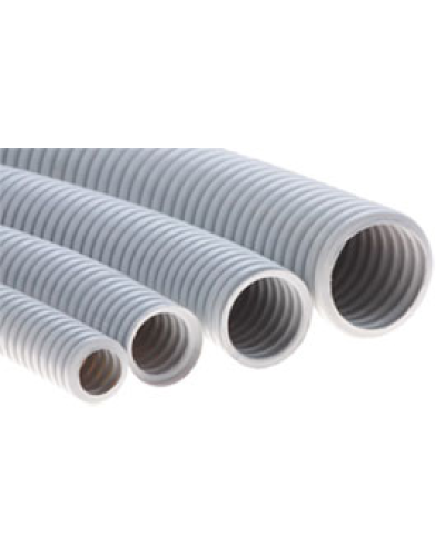 Труба HFFR гофрир. легкая,с зондом,без галогена, ПЛЛ 20мм Экопласт 20120HFR-W в Ижевске Труба гофрированная Pintop.ru