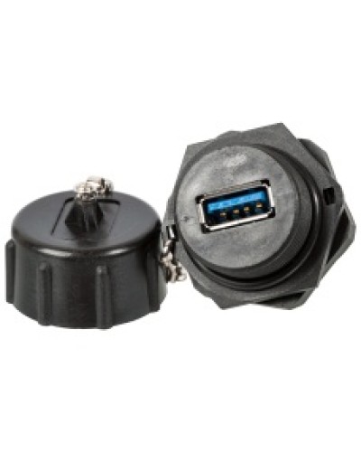 ндустриальный соединительный модуль USB 3.0, IP67, с крышкой LANMASTER (LAN-OK-USB30/180-WP) в Ижевске Коммутационные изделия Pintop.ru