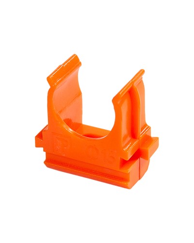 Крепёж-клипса для труб АБС-пластик оранжевая д16 (100шт/2000шт уп/кор) Промрукав (PR13.0063) в Ижевске Держатели, клипсы, скобы Pintop.ru