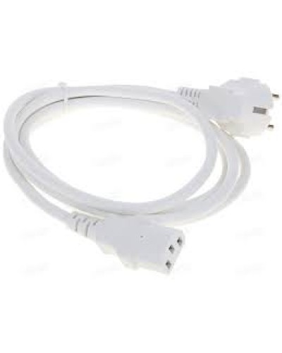 Шнур питания C13-Schuko угловая, 3х0.75, 220В, 10А, белый, 1 метр LANMASTER (LAN-PP13/SHA-1.0-WH) в Ижевске Аксессуары для стоек и шкафов Pintop.ru