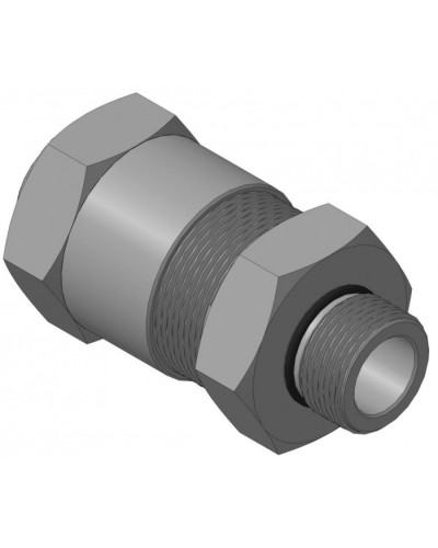 Кабельный ввод с резьбой G3/4 для прокладки кабеля в металлорукаве РЗ-ЦП-25, с уплотнением кабеля и проходным диаметром кабеля d=8-12 мм Спектрон КВМ-25/12-М-G3/4 в Ижевске Аксессуары для кабель-канала Pintop.ru