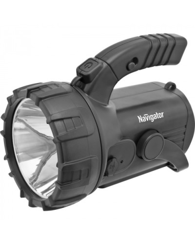 Фонарь Navigator 94 975 NPT-SP12-ACCU Прож/кемп 1LEDx3Вт+18+4LED аккум.3.7В 4Ач в Ижевске Источники света(Лампы) Pintop.ru