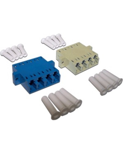 Адаптер оптический LC, SM/APC, корпус SC дуплекс, квадро LANMASTER LAN-4LCS-AM-APC в Ижевске Коннекторы Pintop.ru