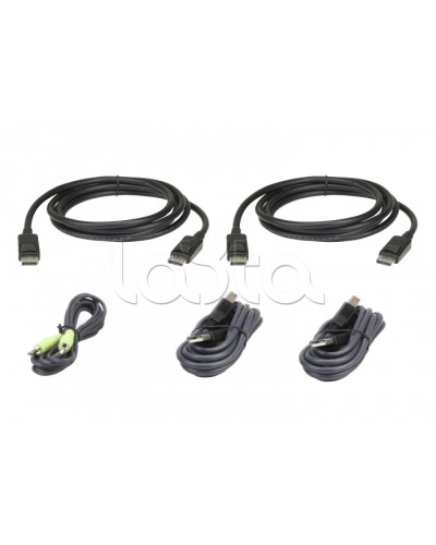 Комплект кабелей USB, DisplayPort, Dual Display для защищенного KVM-переключателя (3м) ATEN 2L-7D03UDPX5 в Ижевске Видеоусилители, Модуляторы, Делители Pintop.ru