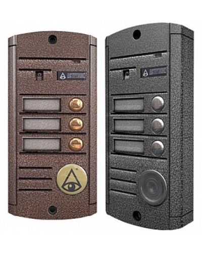 Видеопанель вызывная накладная на 3 абонента Activision AVP453 (PAL, медь) в Ижевске Вызывные видеопанели малоабонентные Pintop.ru