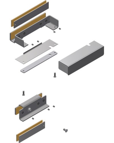 Комплект монтажа Aler MK AL-150PR-Glass в Ижевске Электромагнитные замки Pintop.ru