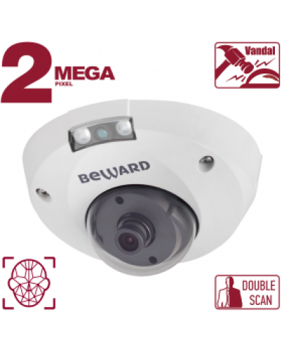 IP-камера видеонаблюдения антивандальная уличная купольная Beward B2530DMR в Ижевске IP-камеры Pintop.ru