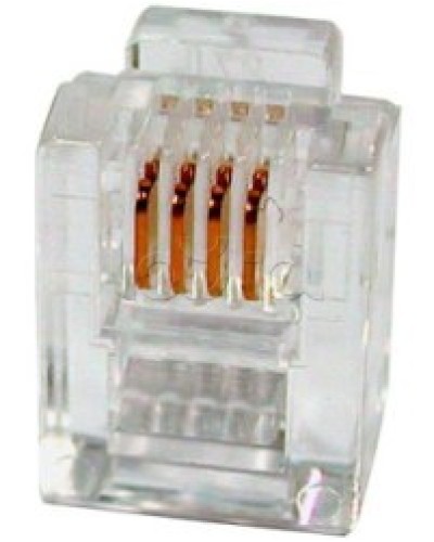 Разъем телефонный RJ11 (6P4C) Cabeus в Ижевске Коннекторы и разъемы Pintop.ru