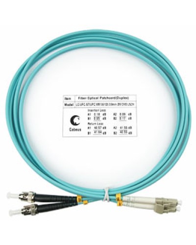Шнур оптический duplex FOP-50-LC-ST-1,5m Cabeus в Ижевске Патч-корды и пигтейлы Pintop.ru