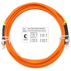 Шнур оптический duplex ST-ST 62,5/125 MM 5 м LSZH Cabeus FOP-62-ST-ST-5M
