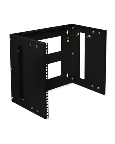 Кронштейн настенный 19 9U, цвет черный Cabeus NC-9U-BK в Ижевске Аксессуары для стоек и шкафов Pintop.ru