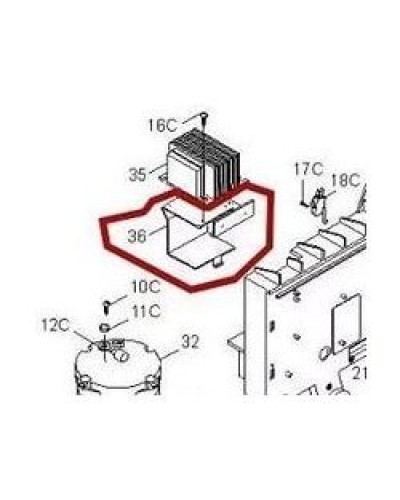 Кронштейн крепления аккумуляторов BX-P Came 119RIBX036 в Ижевске Запчасти для шлагбаумов и автоматики Pintop.ru
