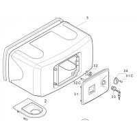 Корпус FERNI пластиковый Came 119RID122