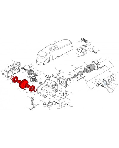 Электродвигатель E450 Came 119RIE139 в Ижевске Запчасти для шлагбаумов и автоматики Pintop.ru