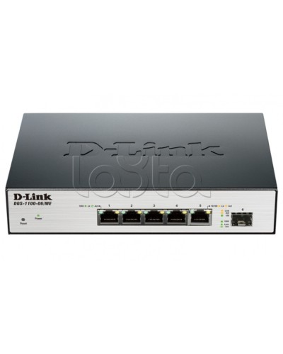 Коммутатор 6-портовый D-Link DGS-1100-06/ME/A1B в Ижевске Коммутаторы Pintop.ru