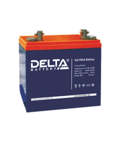 Аккумулятор свинцово-кислотный Delta GX 12-55 в Ижевске Электротехническое оборудование Pintop.ru