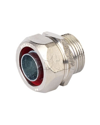 Муфта металлорукав-коробка, ф10мм, IP40/IP44/IP66/IP67, М16х1,5 наружная резьба DKC (6014-1016) в Ижевске Повороты, муфты, тройники Pintop.ru