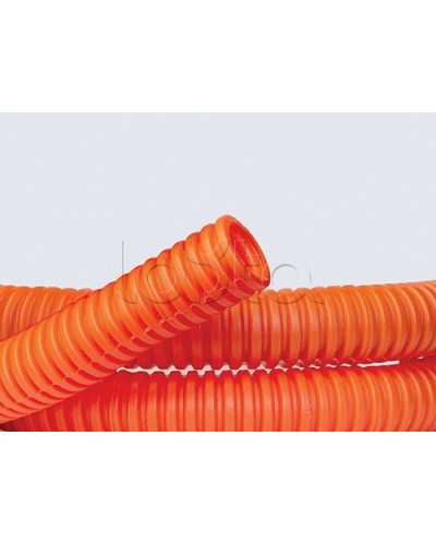 Труба ПНД гибкая гофр. д.25мм, тяжёлая без протяжки, 50м, цвет оранжевый DKC 70525 в Ижевске Труба гофрированная Pintop.ru