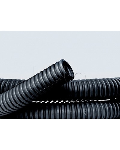 Труба ПНД гибкая гофр. д.40мм, лёгкая без протяжки, 20м, цвет чёрный DKC 70740 в Ижевске Труба гофрированная Pintop.ru