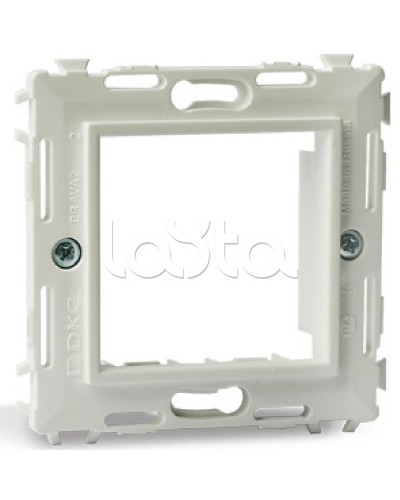 Каркас на 2 модуля (одноместный), черный RAL 9005 DKC (75020N) в Ижевске Аксессуары для кабель-канала Pintop.ru