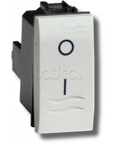 Выключатель двухполюсный белый 1 мод в Ижевске Аксессуары для стоек и шкафов Pintop.ru