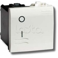 Выключатель двухполюсный белый 2 мод