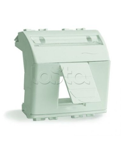 Адаптер для информационных разъемов R&M, белый, 2 мод. DKC 76612B в Ижевске Аксессуары для стоек и шкафов Pintop.ru