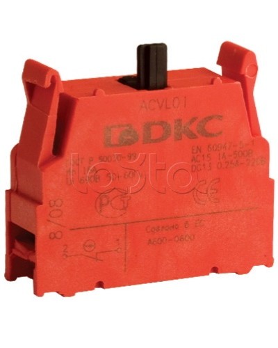 Блок контактный с клеммными зажимами (нормально-разомкнутый) DKC ACVL02 в Ижевске Клеммные колодки Pintop.ru
