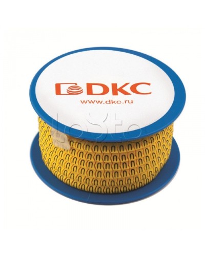 Колечко маркировочное +, 4-8мм. черное на желтом DKC AZS410BY в Ижевске Крепежные изделия Pintop.ru