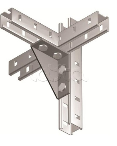 Уголок двойной усиленный левый, горячеоцинкованный DKC BMC1022HDZ в Ижевске Аксессуары для лотков Pintop.ru