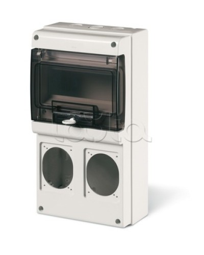 Корпус на 8 модулей и 2 поста с основанием 70х87 мм. Тип M340 DKC DIS6722300 в Ижевске Аксессуары для стоек и шкафов Pintop.ru