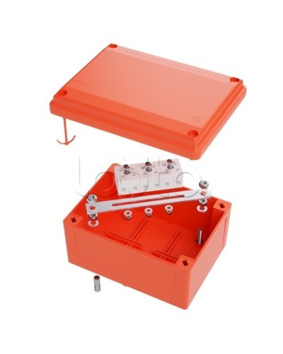 Коробка пластиковая FS с гладкими стенками и клеммниками DKC IP56 100х100х50мм FSB10404 в Ижевске Распределительные коробки Pintop.ru