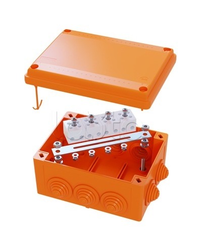 Коробка распределительная IP56, пластиковая с кабельными вводами и клеммниками 150х110х70мм DKC FSK21410 в Ижевске Распределительные коробки Pintop.ru