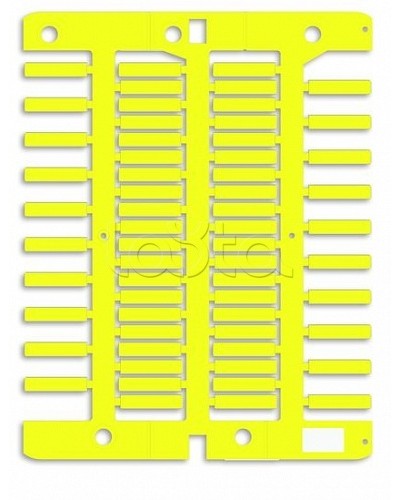 Маркировка для провода, жесткая, для трубочек. 4х18мм. Желтая DKC NUT18Y в Ижевске Крепежные изделия Pintop.ru