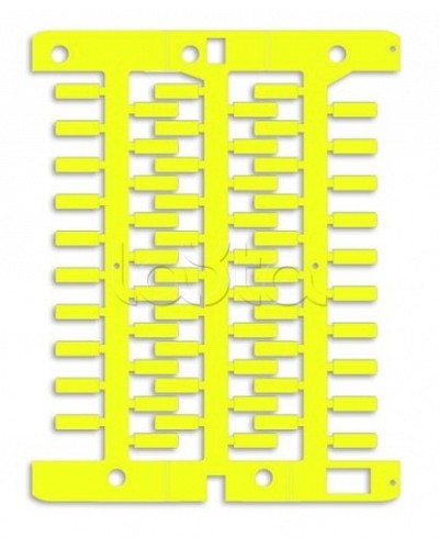 Маркировка для провода, жесткая, для трубочек. 4х23мм. Желтая DKC NUT23Y в Ижевске Крепежные изделия Pintop.ru