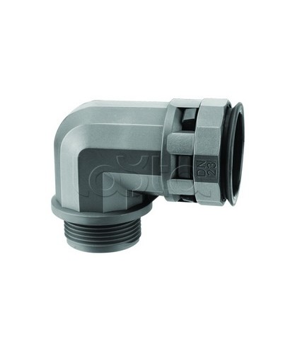 Муфта 90 грд. труба-коробка DN 17 мм, М20х1,5, полиамид, цвет черный DKC PAN17M20N в Ижевске Повороты, муфты, тройники Pintop.ru