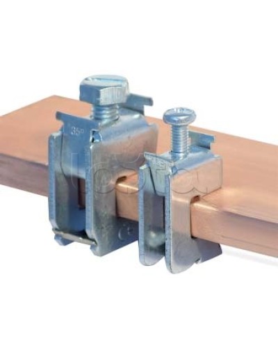 Шинная клемма для кабеля, сечение шины 10 мм, кабель 16-35 мм DKC R5BC1035 в Ижевске Крепежные изделия Pintop.ru