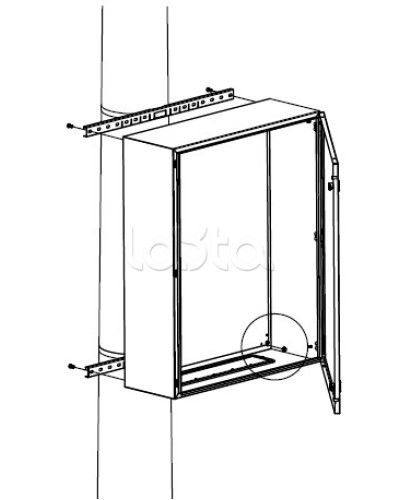 Комплект крепления шкафов DKC R5FB800 в Ижевске Полки для шкафов и стоек Pintop.ru
