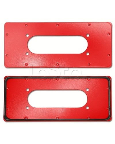 Фланец красный для ST с перф. Тип 3 DKC R5FPST01-RAL3000 в Ижевске Аксессуары для стоек и шкафов Pintop.ru