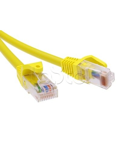 Патч-корд неэкранированный CAT6 U/UTP 4х2, LSZH, желтый, 1м DKC RN6UU4510YL в Ижевске Патчкорды (медные) Pintop.ru