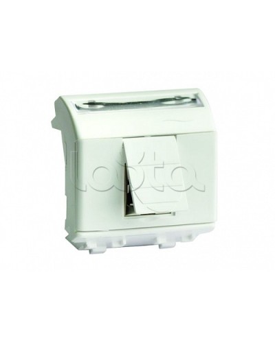 Ком.роз. RJ45 кат.6A, 8P8C, Brava, белая, 2мод DKC 76679B в Ижевске Аксессуары для стоек и шкафов Pintop.ru