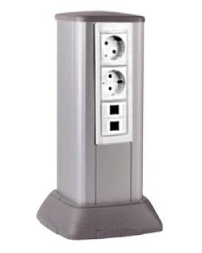 Миниколонна алюминиевая, 0.25м, цвет чёрный DKC (19523) в Ижевске Аксессуары для кабель-канала Pintop.ru