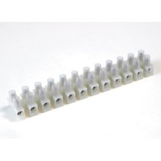 Клемник полипропилен белый, 12р, 450V, 24A, 2.5мм.кв. DKC 43112PL/B