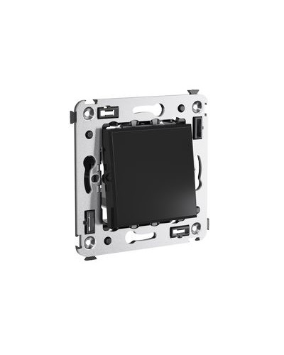 Выключатель одноклавишный в стену, Avanti, Черный квадрат DKC 4402103 в Ижевске Аксессуары для кабель-канала Pintop.ru