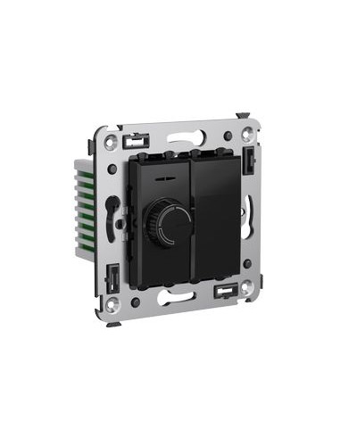 Диммер поворотный в стену, Avanti, Черный квадрат DKC 4402133 в Ижевске Аксессуары для стоек и шкафов Pintop.ru