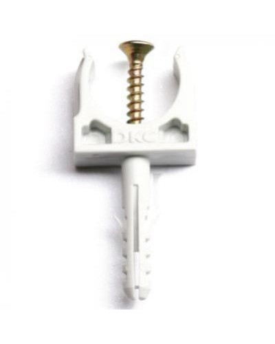 Держатель с защелкой и дюбелем, д.25 мм DKC 51325R5 в Ижевске Держатели, клипсы, скобы Pintop.ru