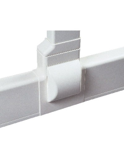 Тройник для плинтусного короба 100х40 мм с отводом на короб 90х40 мм, белый DKC AIR10047 в Ижевске Повороты, муфты, тройники Pintop.ru