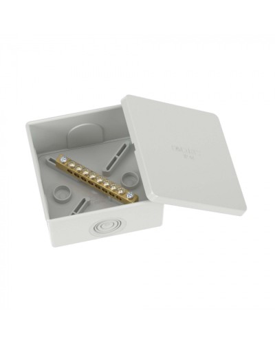 Коробка уравнивания потенциалов, 8 зажимов, 6 вводов д.20мм, 80х80х40мм, IP44 DKC (NE3108) в Ижевске Распределительные коробки Pintop.ru